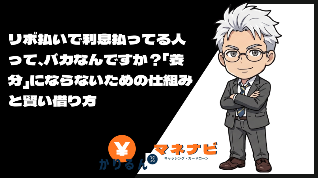 リボ払いで利息払ってる人って、バカなんですか？「養分」にならないための仕組みと賢い借り方