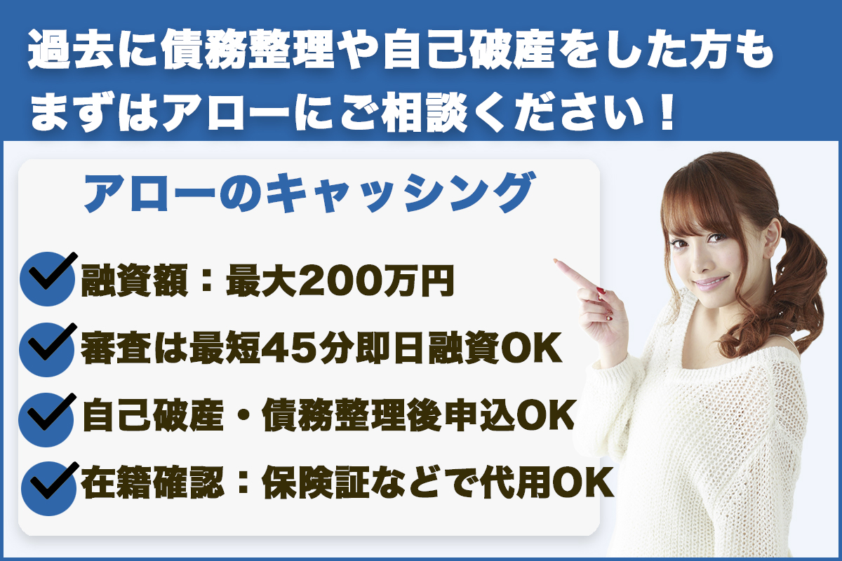 アロー|過去に債務整理や自己破産をした方もまずはアローにご相談ください!